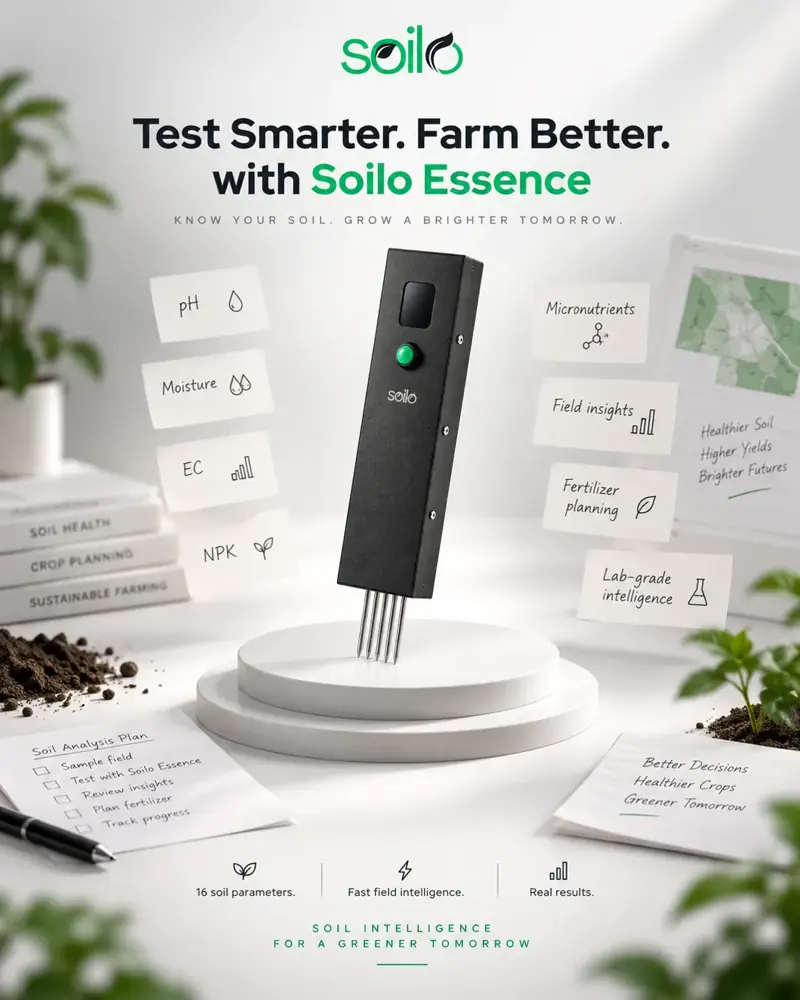 Test smarter, farm better with Soilo Essence