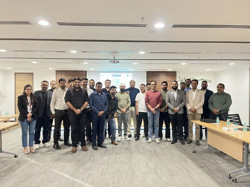 Participants at the ClimateX roundtable and pitching session in Noida